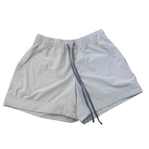 Athleta light gray striped shorts size XXS